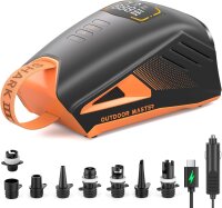 OutdoorMaster Shark 3 Elektrische SUP Pumpe mit Akku 74Wh...