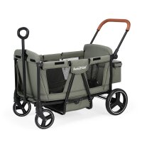 BabyTrold Adventure Bollerwagen für Kinder 2-Sitzer faltbar mit XXL-Verdeck