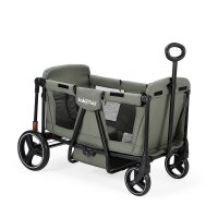 BabyTrold Adventure Bollerwagen für Kinder 2-Sitzer faltbar mit XXL-Verdeck