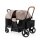 BabyTrold Adventure Bollerwagen für Kinder 2-Sitzer faltbar mit XXL-Verdeck