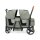 BabyTrold Adventure Bollerwagen für Kinder 2-Sitzer faltbar mit XXL-Verdeck