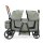BabyTrold Adventure Bollerwagen für Kinder 2-Sitzer faltbar mit XXL-Verdeck