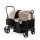 BabyTrold Adventure Bollerwagen für Kinder 2-Sitzer faltbar mit XXL-Verdeck
