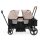 BabyTrold Adventure Bollerwagen für Kinder 2-Sitzer faltbar mit XXL-Verdeck