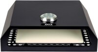 JOCCA Barbecue Pizzaofen Edelstahl für Gas- & Holzkohlegrill – Mini Pizza Box Top Box Grillaufsatz inkl. Pizzastein & Thermometer für die Grillparty