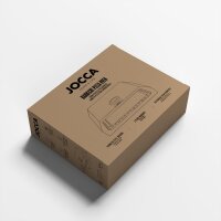 JOCCA Barbecue Pizzaofen Edelstahl für Gas- & Holzkohlegrill – Mini Pizza Box Top Box Grillaufsatz inkl. Pizzastein & Thermometer für die Grillparty