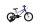 Kinderfahrrad in Lila und Schwarz mit Stützrädern und 16-Zoll-Rädern