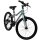 Jugendfahrrad mit blauer und silberner Lackierung, 20-Zoll-Räder, Mountainbike-Stil