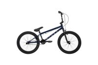 BMX-Fahrrad in Blau mit dicken Reifen und einfacher...