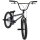 BMX-Fahrrad in Blau mit breiten Reifen und hohen Lenkern