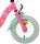 Pinkes Kinderfahrrad mit weißen Reifen und bunten Motiven