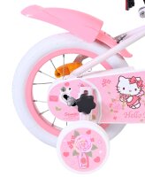 Rosa Kinderfahrrad mit Hello Kitty Design und weißen Reifen