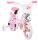 Rosa Kinderfahrrad mit Hello Kitty Design und Korb vorne