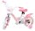 Rosa Kinderfahrrad mit Korb und Hello Kitty Design