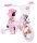 Rosa Kinderfahrrad mit Hello Kitty Motiven und Stützrädern