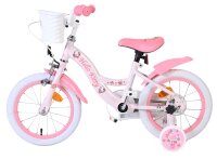 Rosa Kinderfahrrad mit Hello Kitty Design und weißen Reifen