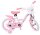 Rosa Kinderfahrrad mit Hello Kitty Design und Korb vorne