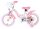 Rosa Kinderfahrrad mit Hello Kitty Design und weißen Reifen