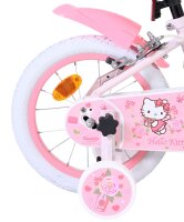 Rosa Kinderfahrrad mit Hello Kitty Design und weißen Reifen