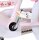Rosa Kinderfahrrad mit Hello Kitty Design und weißem Korb