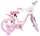 Kinderfahrrad in Pink mit Hello Kitty Motiven und Korb vorne