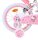 Rosa Kinderfahrrad mit Hello Kitty Design und weißen Reifen