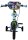Kinderfahrrad mit blauem Rahmen und buntem Lenkerdesign
