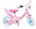 Rosa Kinderfahrrad mit Disney-Prinzessinnen-Motiven und Stützrädern