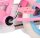 Rosa Kinderfahrrad mit pinken Pedalen und weißen Reifen