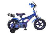 Blaues Kinderfahrrad mit Superman-Motiv und stabilen...