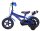 Blaues Kinderfahrrad mit Superman-Motiv und Stützrädern