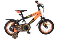 Kinderfahrrad in Orange und Schwarz mit sportlichem...