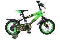 Kinderfahrrad in Grün mit schwarzen und gelben...