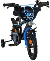 Kinderfahrrad in Blau mit Stützrädern und sportlichem Design