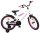 Kinderfahrrad in Weiß mit pinken Akzenten und Stützrädern