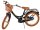 Schwarzes Fahrrad mit braunen Reifen und Korb vorne