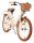 Beige Kinderfahrrad mit Korb und braunen Reifen