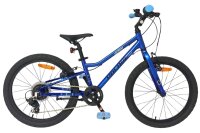 Blaues Kinderfahrrad mit 20-Zoll-Rädern und...