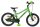 Grünes Kinderfahrrad mit 16-Zoll-Rädern und stabiler Rahmenkonstruktion