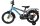 Kinderfahrrad mit 16-Zoll-Rädern, blauer Rahmen und Stützrädern