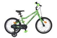 Grünes Kinderfahrrad mit 16-Zoll-Rädern und...