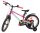 Kinderfahrrad in Pink und Grün mit Stützrädern und Gummireifen