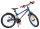 Blaues Kinderfahrrad mit roten Griffen und 20-Zoll-Rädern