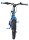 Blaues Mountainbike mit breiten Reifen und sportlichem Lenkerdesign