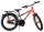 Fahrrad in Orange und Grau mit stabiler Bauweise und Rücktrittbremse