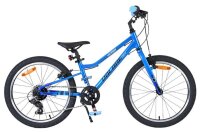Blaues Kinderfahrrad mit 20-Zoll-Rädern und mehreren...