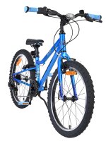 Blaues Kinderfahrrad mit 20-Zoll-Rädern und sportlichem Design