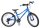 Blaues Kinderfahrrad mit 20-Zoll-Rädern und schwarzem Sattel