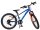 Jugendfahrrad in Blau und Orange mit 18 Gängen und Mountainbike-Reifen