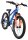 Fahrrad mit blauer und oranger Farbgestaltung, 20-Zoll-Räder, Mountainbike-Design